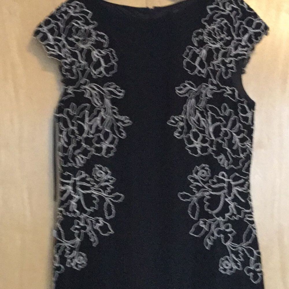 Tadashi Shoji whiteLace Gown, Black, - Picture 4 of 9